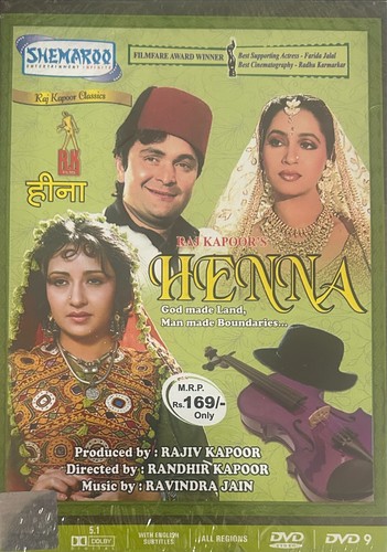 Henna dvd ing rishi kapoor - dvd, *ing